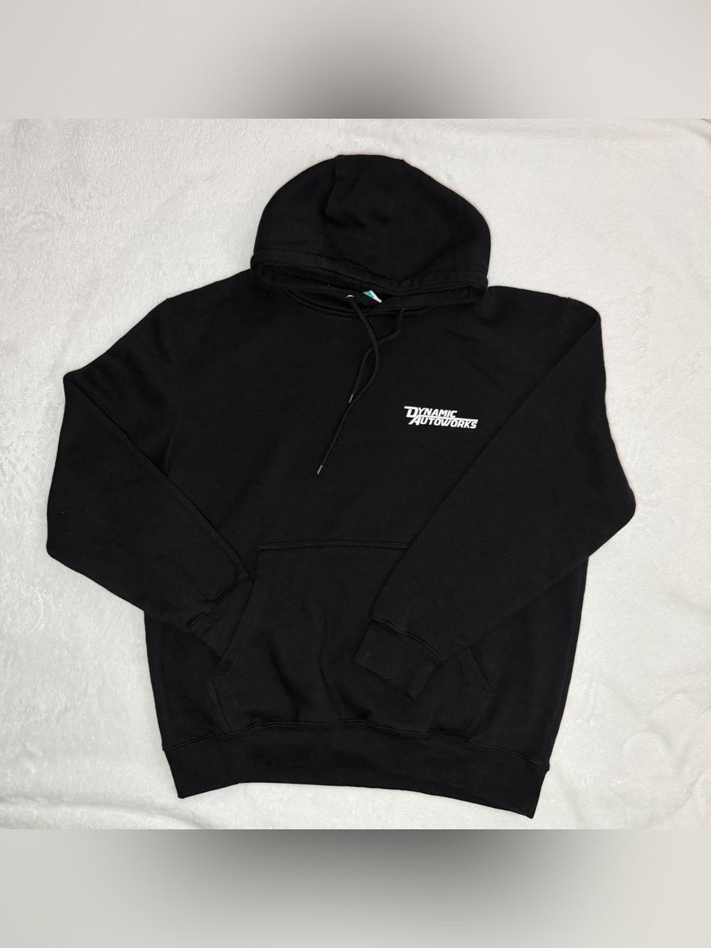 Dynamic Autoworks Black Logo Hoodie - Men’s Size L